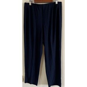 J. Jill Pants Petite S PS Blue Pull On Wearever Collection Knit Slim Ankle